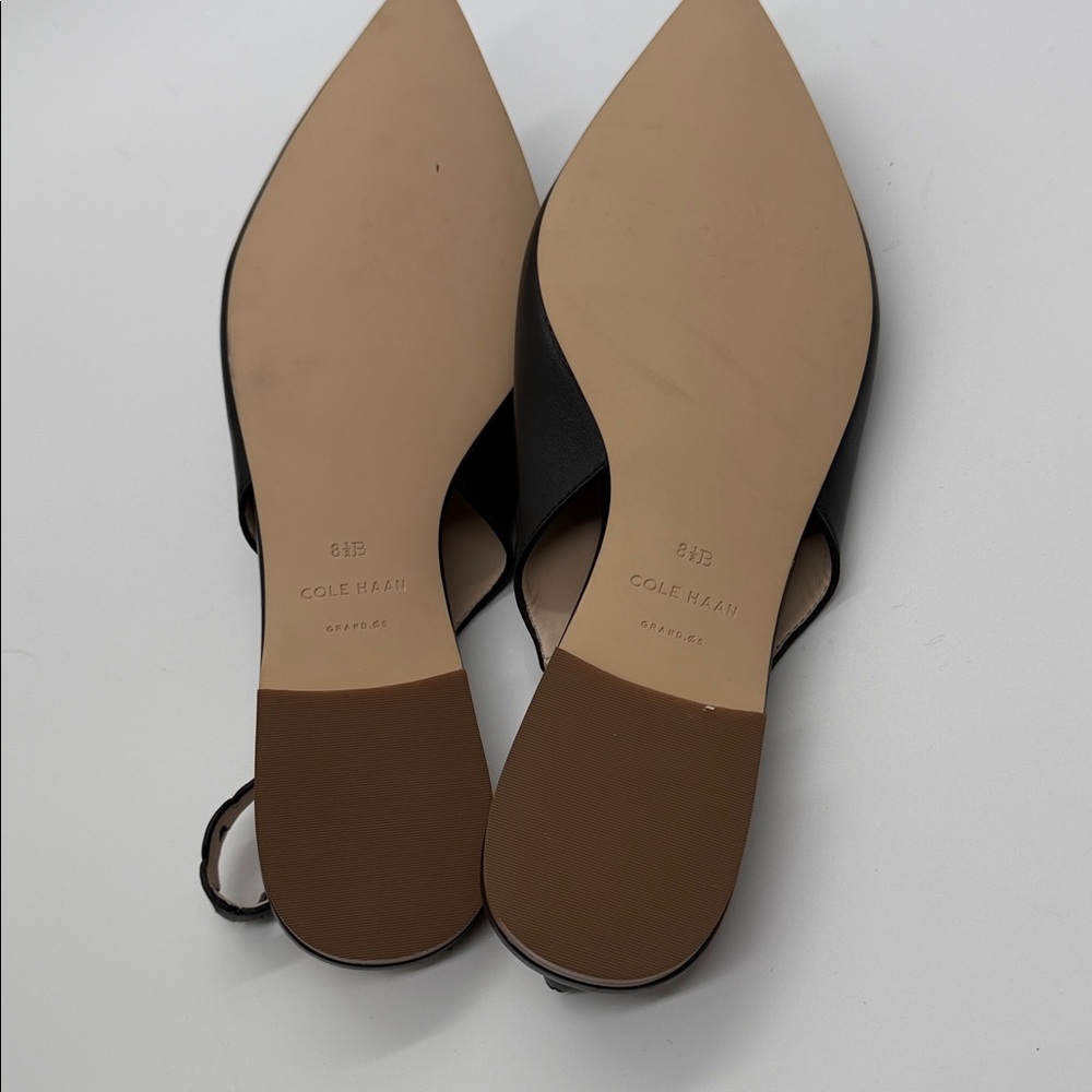 Cole Haan Black Slingback Flats NEOT - Picture 7 of 7